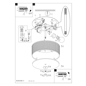 Светильник потолочный Eglo Pasteri 94921-3