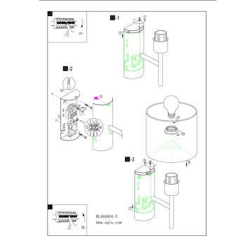 Бра Eglo Pasteri 94924-3