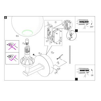 Бра Eglo Palermo 94991-4