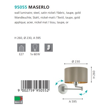 Бра Eglo Maserlo 95055-2