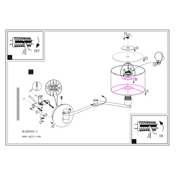 Бра Eglo Pasteri 95062-2