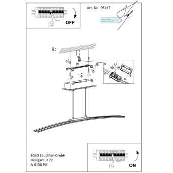 Люстра Eglo Lasana 95147-3