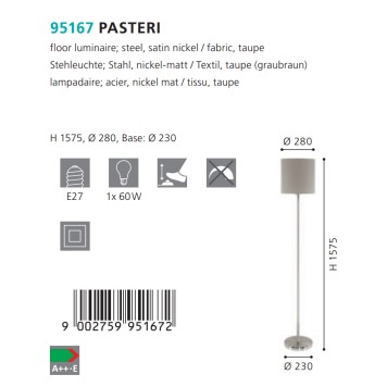 Торшер Eglo Pasteri 95167-3