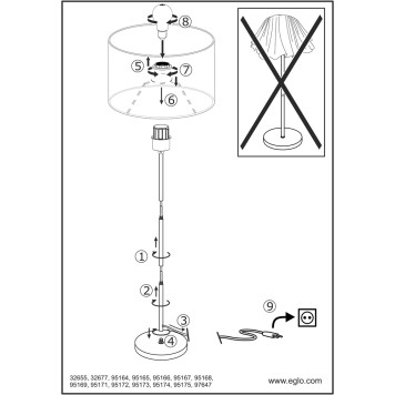 Торшер Eglo Maserlo 95172-4