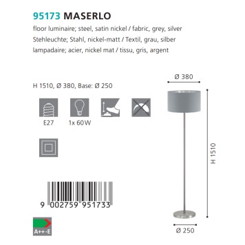 Торшер Eglo Maserlo 95173-5