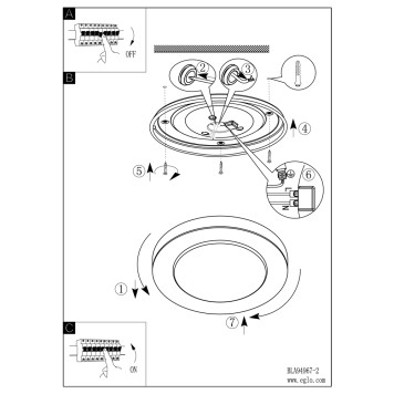 Светильник настенно-потолочный Eglo Led Capri 95282-3