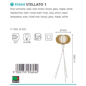 Торшер Eglo Stellato 1 95604-1