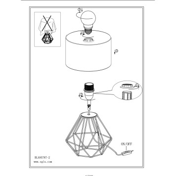 Лампа настольная Eglo Carlton 2 95788-5