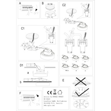Светильник точечный Eglo Pineda 1 95922-4