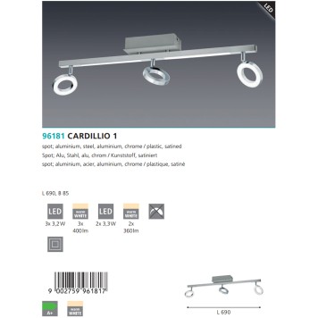 Спот Eglo Cardillio 1 96181-3