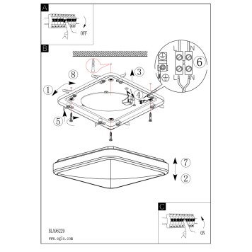 Светильник настенно-потолочный Eglo Manilva 1 96231-4