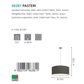 Люстра Eglo Pasteri 96381-2