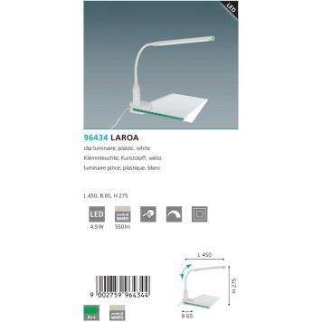 Лампа настольная Eglo Laroa 96434-4