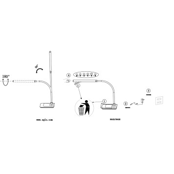 Лампа настольная Eglo Laroa 96438-6