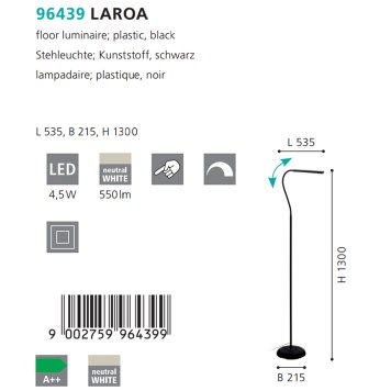 Торшер Eglo Laroa 96439-2