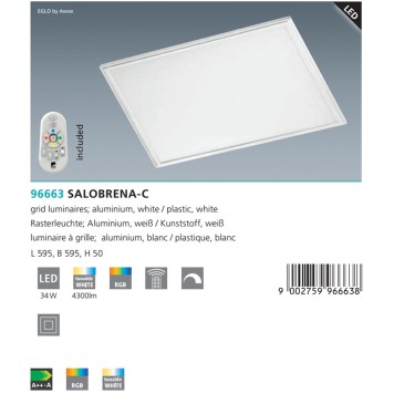 Светильник потолочный Eglo Salobrena-C 96663-5