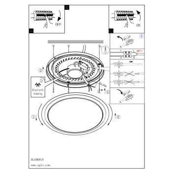 Светильник настенно-потолочный Eglo Competa-C 96818-4