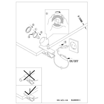Лампа настольная Eglo Bimeda 96839-4