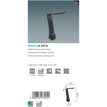 Лампа настольная Eglo La Seca 97045-4