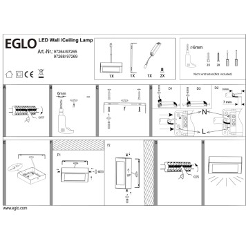 Светильник потолочный Eglo Fueva 1 97265-3