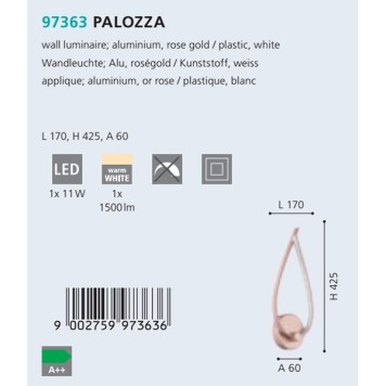 Бра Eglo Palozza 97363-1