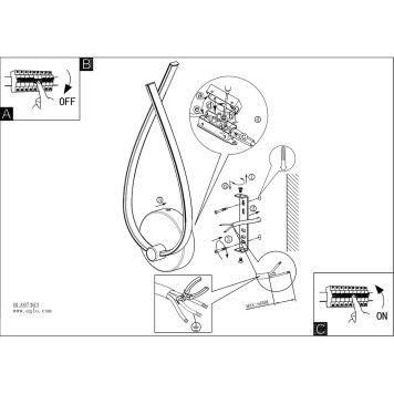 Бра Eglo Palozza 97363-3