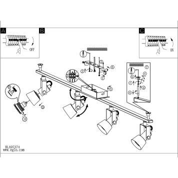Спот Eglo Trillo 97374-3