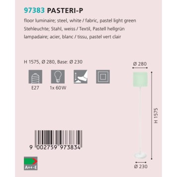 Торшер Eglo Pasteri-P 97383-1