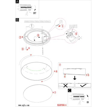 Светильник потолочный Eglo Pasteri-P 97384-2