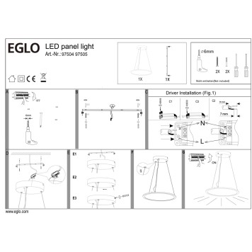 Люстра Eglo Sarsina 97504-2