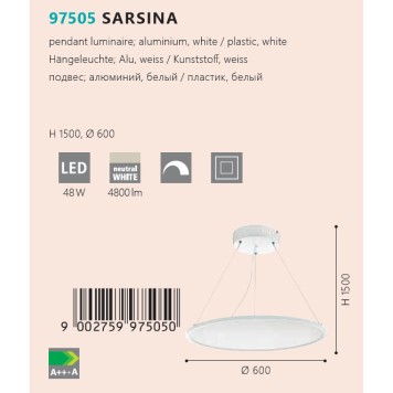 Люстра Eglo Sarsina 97505-1