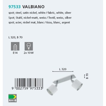 Спот Eglo Valbiano 97533-1