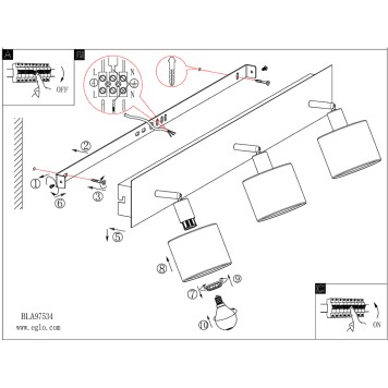 Спот Eglo Valbiano 97534-3