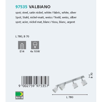 Спот Eglo Valbiano 97535-2