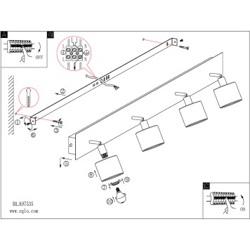 Спот Eglo Valbiano 97539-3