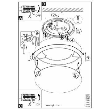 Светильник потолочный Eglo Pasteri-P 97559-3