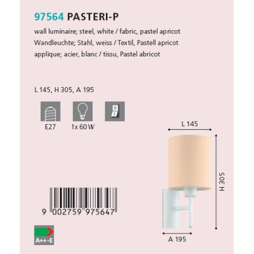 Бра Eglo Pasteri-P 97564-1