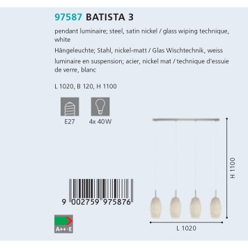 Люстра Eglo Batista 3 97587-2