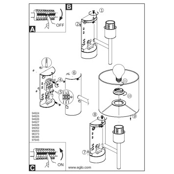 Бра Eglo Viserbella 97645-1