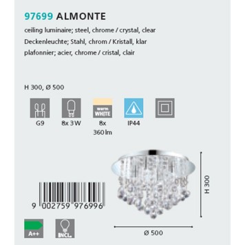 Светильник потолочный Eglo Almonte 97699-1