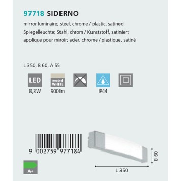 Подсветка для зеркала Eglo Siderno 97718-2
