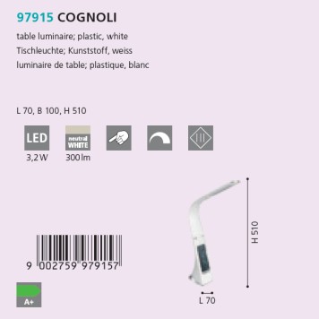 Лампа настольная Eglo Cognoli 97915-1