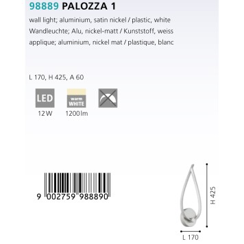 Бра Eglo Palozza 1 98889-1