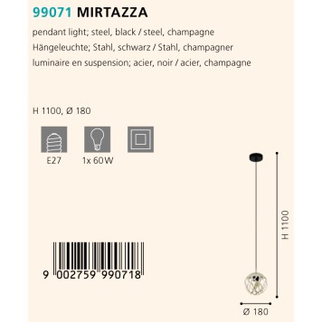 Люстра Eglo Mirtazza 99071-1