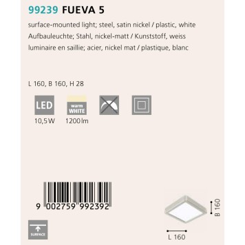 Светильник точечный Eglo Fueva 5 99239-1