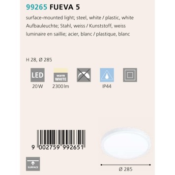 Светильник точечный Eglo Fueva 5 99265-1