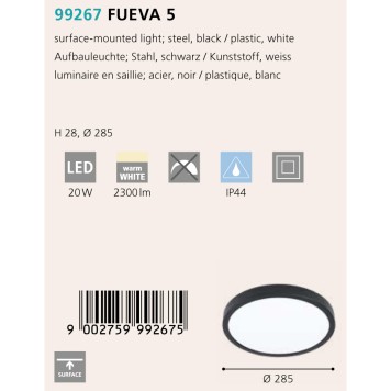 Светильник точечный Eglo Fueva 5 99267-1