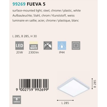 Светильник точечный Eglo Fueva 5 99269-1