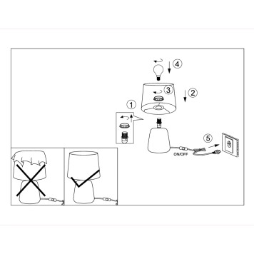 Лампа настольная Eglo Manalba 1 99331-2