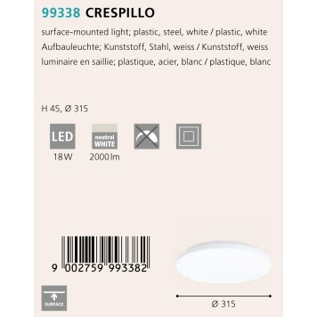 Светильник точечный Eglo Crespillo 99338-1